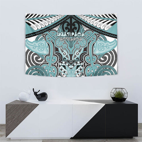 Aotearoa Iwi Ngati Paoa Tapestry Maori Kowhaiwhai Pattern