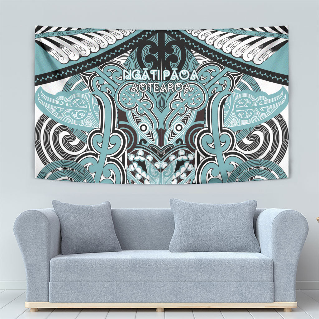 Aotearoa Iwi Ngati Paoa Tapestry Maori Kowhaiwhai Pattern