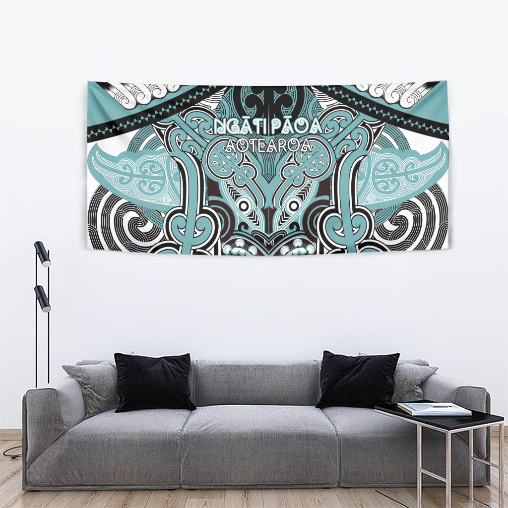 Aotearoa Iwi Ngati Paoa Tapestry Maori Kowhaiwhai Pattern