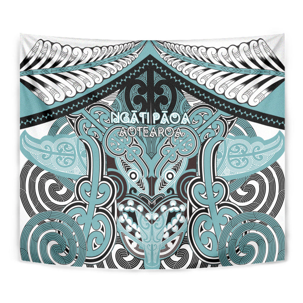 Aotearoa Iwi Ngati Paoa Tapestry Maori Kowhaiwhai Pattern