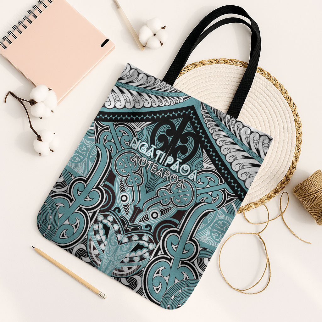 Aotearoa Iwi Ngati Paoa Tote Bag Maori Kowhaiwhai Pattern