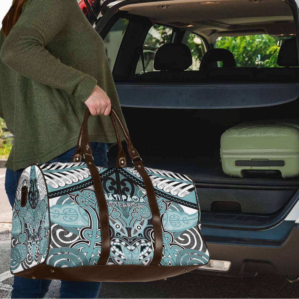 Aotearoa Iwi Ngati Paoa Travel Bag Maori Kowhaiwhai Pattern