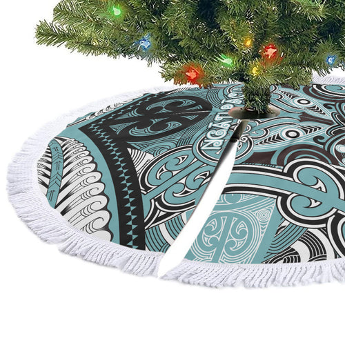 Aotearoa Iwi Ngati Paoa Tree Skirt Maori Kowhaiwhai Pattern