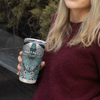 Aotearoa Iwi Ngati Paoa Personalised Tumbler Cup Maori Kowhaiwhai Pattern