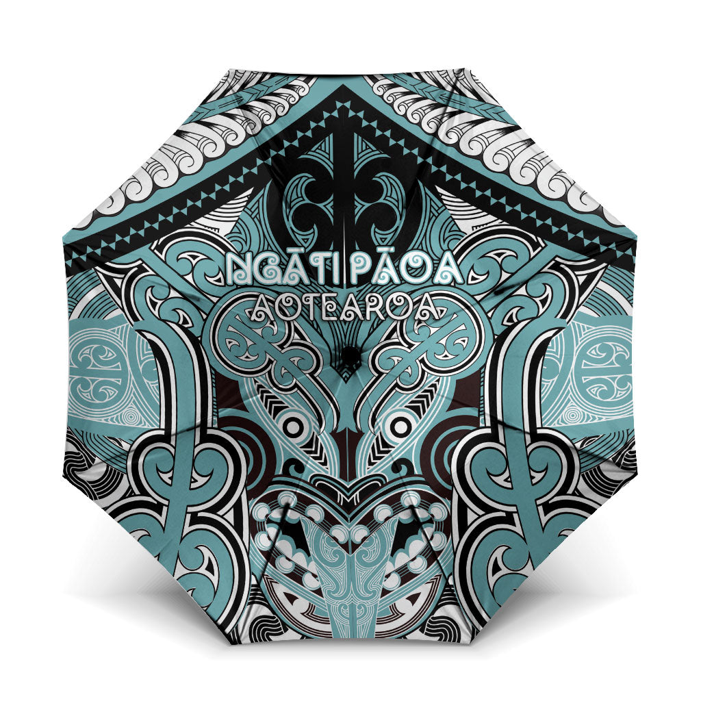Aotearoa Iwi Ngati Paoa Umbrella Maori Kowhaiwhai Pattern