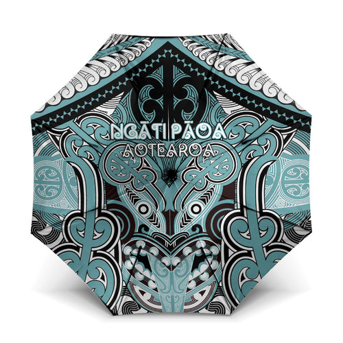 Aotearoa Iwi Ngati Paoa Umbrella Maori Kowhaiwhai Pattern