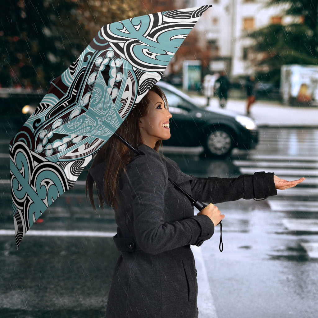 Aotearoa Iwi Ngati Paoa Umbrella Maori Kowhaiwhai Pattern