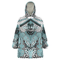 Aotearoa Iwi Ngati Paoa Personalised Wearable Blanket Hoodie Maori Kowhaiwhai Pattern