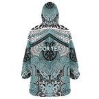 Aotearoa Iwi Ngati Paoa Personalised Wearable Blanket Hoodie Maori Kowhaiwhai Pattern