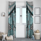 Aotearoa Iwi Ngati Paoa Window Curtain Maori Kowhaiwhai Pattern