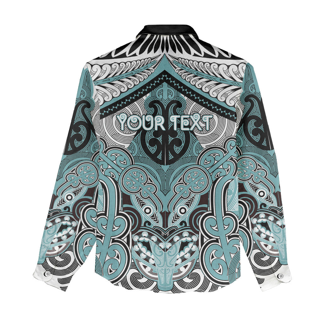 Aotearoa Iwi Ngati Paoa Personalised Women Casual Shirt Maori Kowhaiwhai Pattern