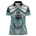 Aotearoa Iwi Ngati Paoa Personalised Women Polo Shirt Maori Kowhaiwhai Pattern