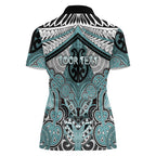 Aotearoa Iwi Ngati Paoa Personalised Women Polo Shirt Maori Kowhaiwhai Pattern