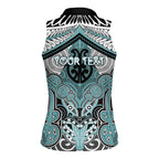 Aotearoa Iwi Ngati Paoa Personalised Women Sleeveless Polo Shirt Maori Kowhaiwhai Pattern