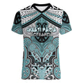 Aotearoa Iwi Ngati Paoa Personalised Women V-Neck T-Shirt Maori Kowhaiwhai Pattern