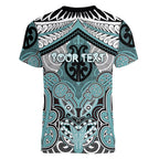 Aotearoa Iwi Ngati Paoa Personalised Women V-Neck T-Shirt Maori Kowhaiwhai Pattern