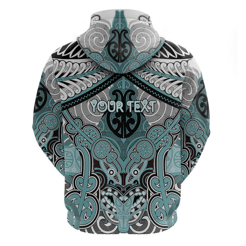Aotearoa Iwi Ngati Paoa Personalised Zip Hoodie Maori Kowhaiwhai Pattern