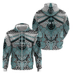 Aotearoa Iwi Ngati Paoa Personalised Zip Hoodie Maori Kowhaiwhai Pattern