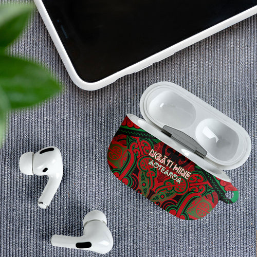 Aotearoa Iwi Ngati Hine AirPods Case Maori Kowhaiwhai Pattern