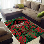 Aotearoa Iwi Ngati Hine Area Rug Maori Kowhaiwhai Pattern