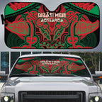 Aotearoa Iwi Ngati Hine Auto Sun Shade Maori Kowhaiwhai Pattern