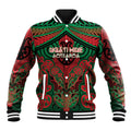Aotearoa Iwi Ngati Hine Personalised Baseball Jacket Maori Kowhaiwhai Pattern