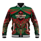 Aotearoa Iwi Ngati Hine Personalised Baseball Jacket Maori Kowhaiwhai Pattern