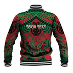 Aotearoa Iwi Ngati Hine Personalised Baseball Jacket Maori Kowhaiwhai Pattern