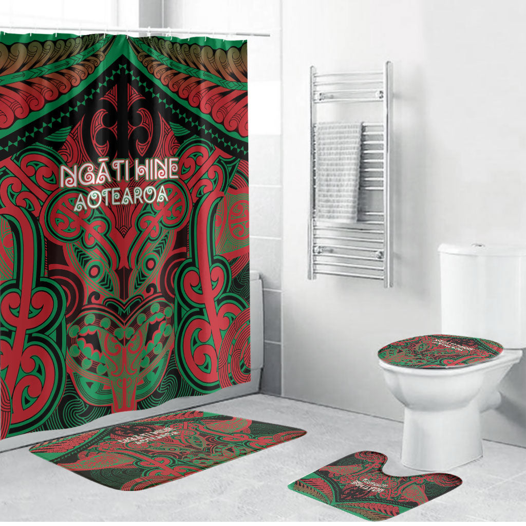 Aotearoa Iwi Ngati Hine Bathroom Set Maori Kowhaiwhai Pattern