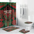 Aotearoa Iwi Ngati Hine Bathroom Set Maori Kowhaiwhai Pattern