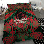 Aotearoa Iwi Ngati Hine Bedding Set Maori Kowhaiwhai Pattern
