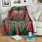 Aotearoa Iwi Ngati Hine Blanket Maori Kowhaiwhai Pattern