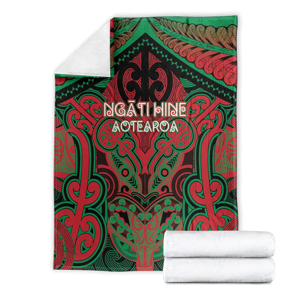 Aotearoa Iwi Ngati Hine Blanket Maori Kowhaiwhai Pattern