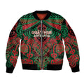 Aotearoa Iwi Ngati Hine Personalised Bomber Jacket Maori Kowhaiwhai Pattern