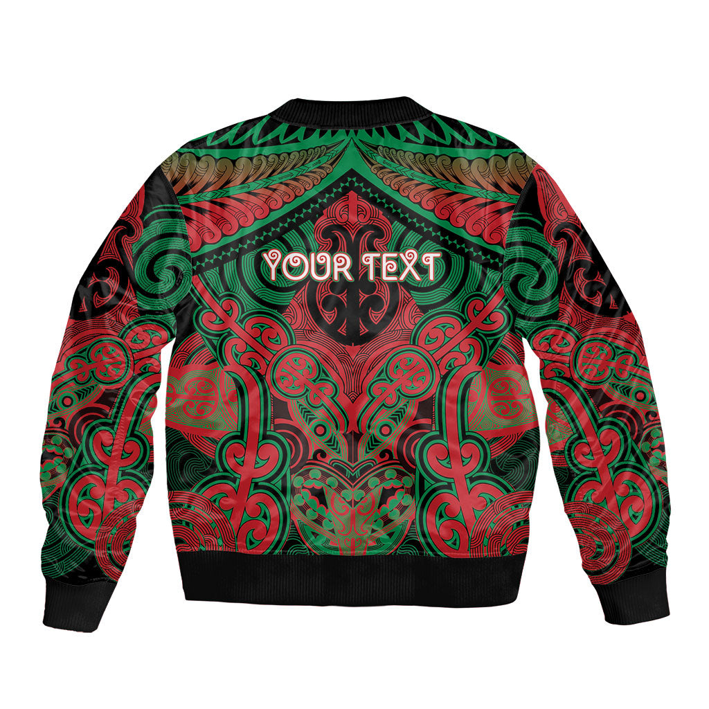 Aotearoa Iwi Ngati Hine Personalised Bomber Jacket Maori Kowhaiwhai Pattern