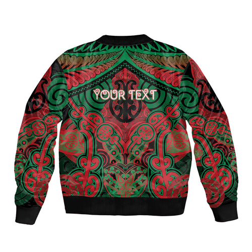 Aotearoa Iwi Ngati Hine Personalised Bomber Jacket Maori Kowhaiwhai Pattern