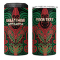 Aotearoa Iwi Ngati Hine Personalised 4 in 1 Can Cooler Tumbler Maori Kowhaiwhai Pattern