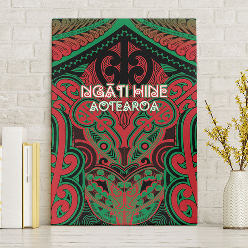 Aotearoa Iwi Ngati Hine Canvas Wall Art Maori Kowhaiwhai Pattern