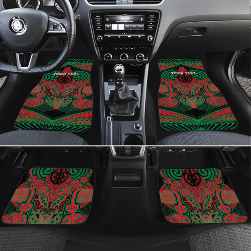 Aotearoa Iwi Ngati Hine Personalised Car Mats Maori Kowhaiwhai Pattern