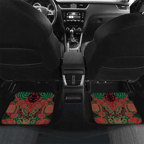 Aotearoa Iwi Ngati Hine Personalised Car Mats Maori Kowhaiwhai Pattern