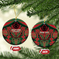 Aotearoa Iwi Ngati Hine Personalised Ceramic Ornament Maori Kowhaiwhai Pattern