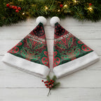 Aotearoa Iwi Ngati Hine Personalised Christmas Santa Hat Maori Kowhaiwhai Pattern