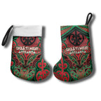 Aotearoa Iwi Ngati Hine Personalised Christmas Stocking Maori Kowhaiwhai Pattern