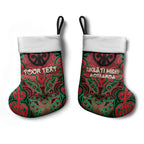 Aotearoa Iwi Ngati Hine Personalised Christmas Stocking Maori Kowhaiwhai Pattern