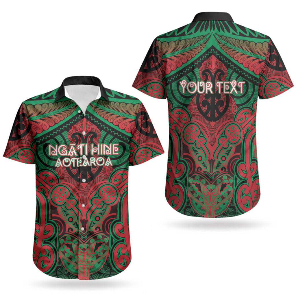 Aotearoa Iwi Ngati Hine Personalised Couples Matching Tank Maxi Dress and Hawaiian Shirt Maori Kowhaiwhai Pattern