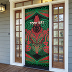 Aotearoa Iwi Ngati Hine Personalised Door Cover Maori Kowhaiwhai Pattern