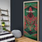 Aotearoa Iwi Ngati Hine Personalised Door Cover Maori Kowhaiwhai Pattern