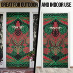 Aotearoa Iwi Ngati Hine Personalised Door Cover Maori Kowhaiwhai Pattern