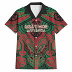 Aotearoa Iwi Ngati Hine Personalised Hawaiian Shirt Maori Kowhaiwhai Pattern
