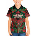 Aotearoa Iwi Ngati Hine Personalised Kid Hawaiian Shirt Maori Kowhaiwhai Pattern